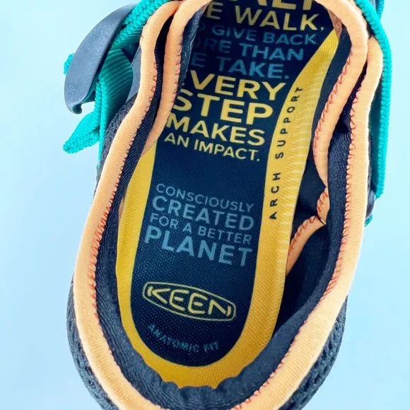 Keen Men's Zeraport Trail Green/Yellow Strappy Hiker Sandal Size 10 New - Picture 8 of 10